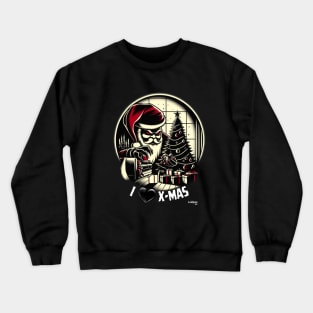 Grinchy Claus's Midnight Heist - A Xmas December Santa Crewneck Sweatshirt